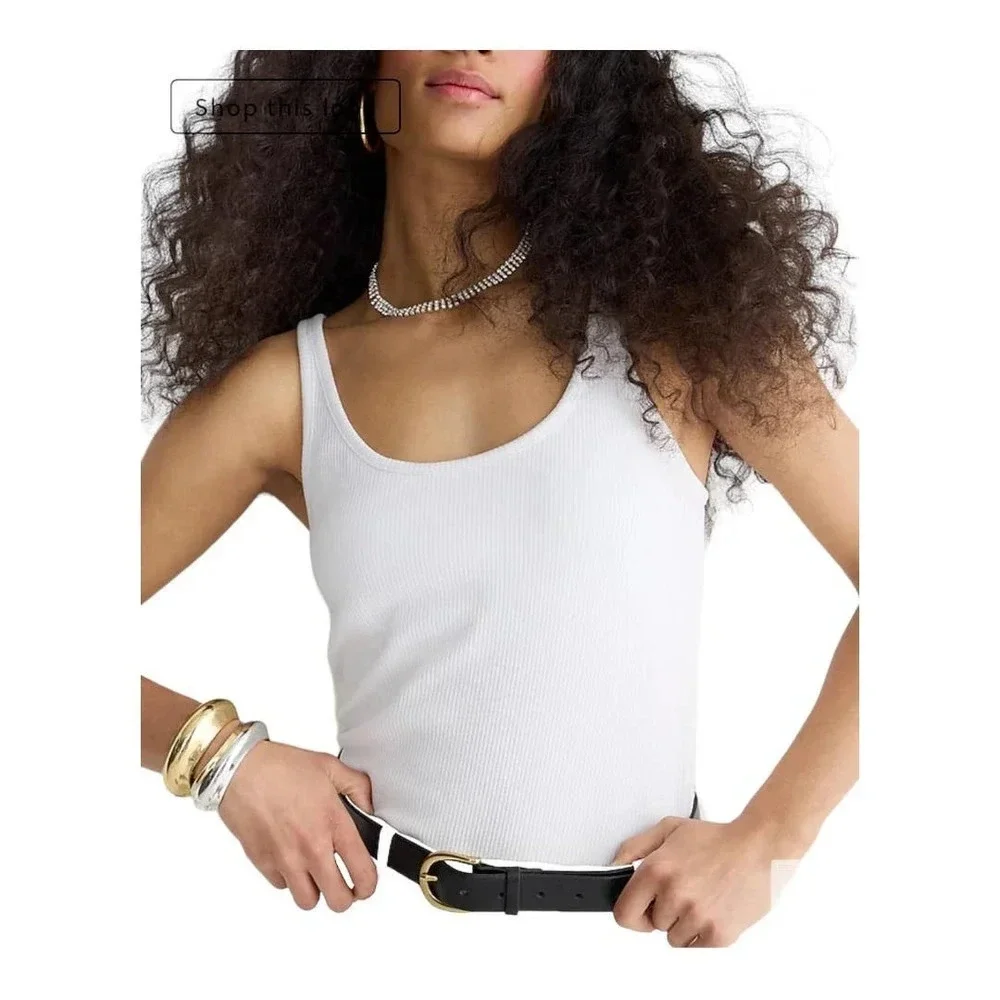 J crew Vintage rib shelf-bra tank top, NWOT